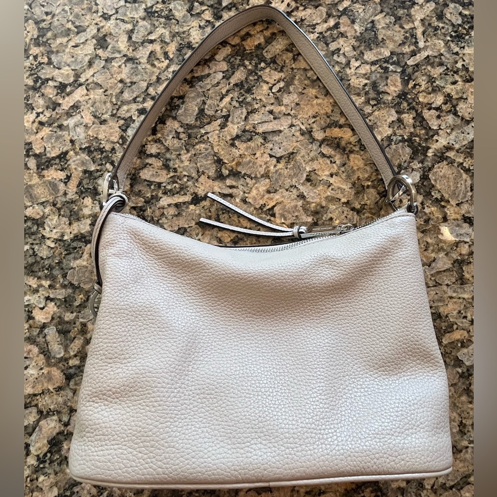 Michael Kors leather shoulder bag bisque taupe